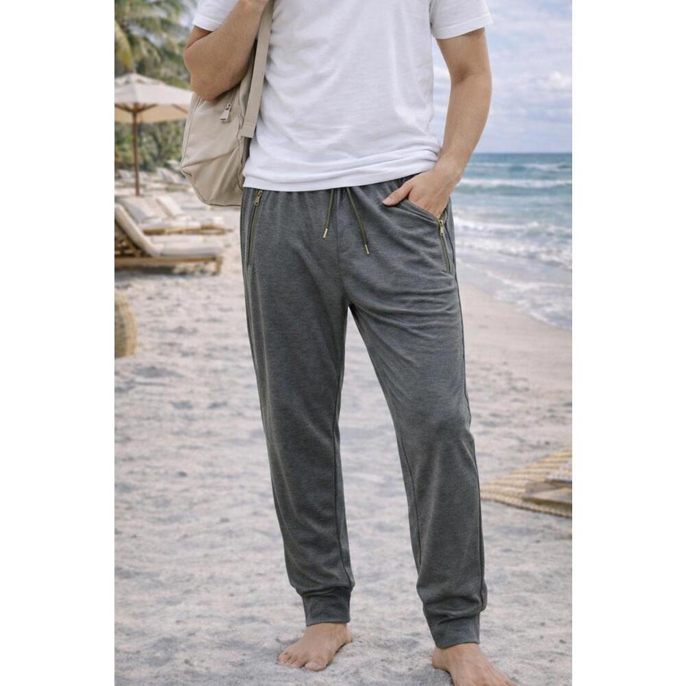 Public Record Mens Standard Fit Navy Jogger Athleisure Sweatpants Large